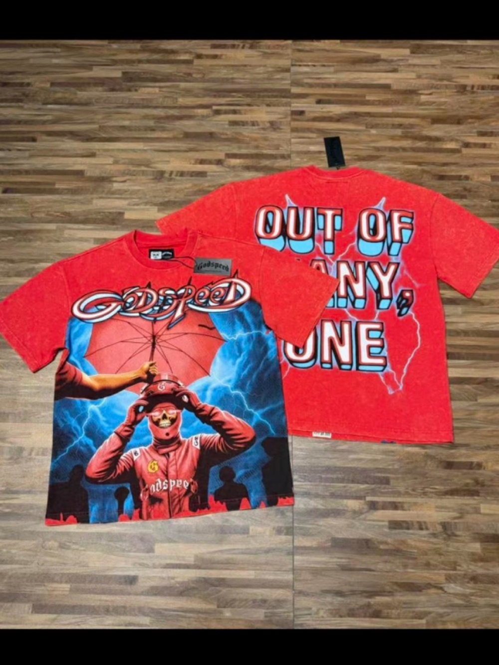 Godspeed Red Graphic Short Sleeve Tee - Picture 3 of 3